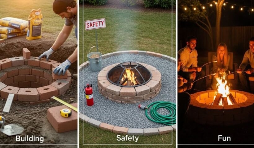 DIY Backyard Fire Pit Building, Safety, and Fun