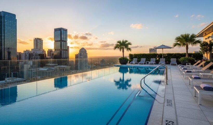 rooftop swimming pool